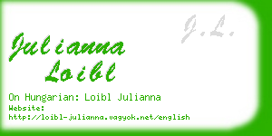 julianna loibl business card